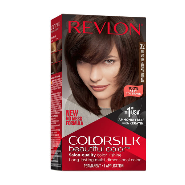 Revlon ColorSilk Hair Color - 32 Dark Mahogany Brown