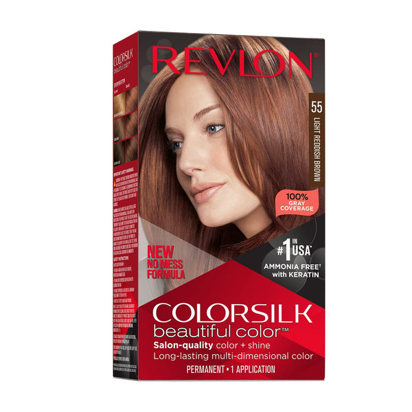Revlon ColorSilk Hair Color - 55 Light Reddish Brown