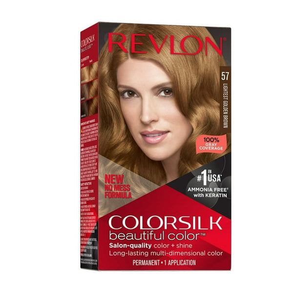 Revlon ColorSilk Hair Color - 57 Lightest Golden Brown