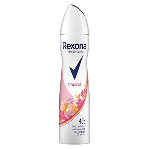 Rexona Motionsense Tropical 48 Hour Body Spray Deodorant, 200ml