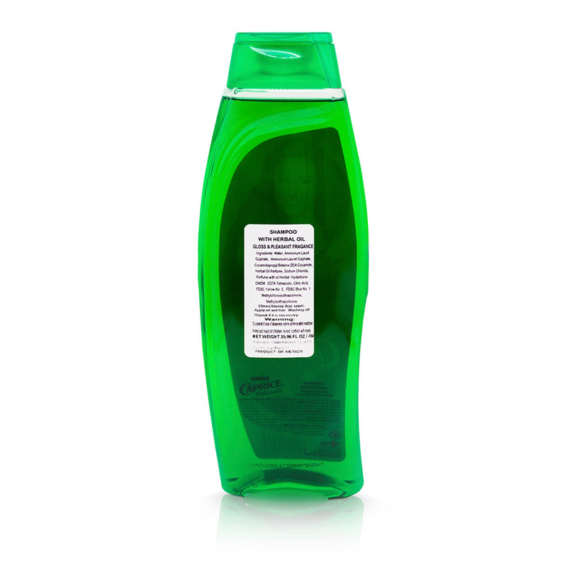 Caprice Shampoo Aceite Herbal (Aroma Duradero y Brillo), 760ml