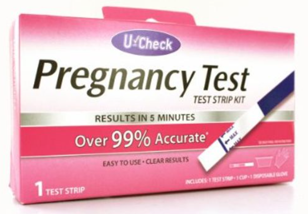 U-Check Pregnancy Test - Test Strip, 99% Accurate, 1 Test