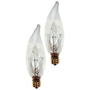 40 Watt Clear Turn-Tip Shaped Candelabra Base Bulbs, 2 Count