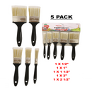 5-Piece Paint Brush Set – 1/2", 1", 1 1/2", 2", 2 1/2" Inch