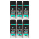 6 Pack x Axe Ice Breaker Cool Sage & Mandarin Body Spray, 150ml
