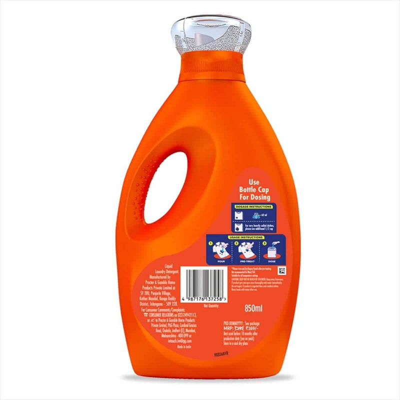 Tide Matic Top Load Liquid Laundry Detergent, 850ml (Pack of 3)