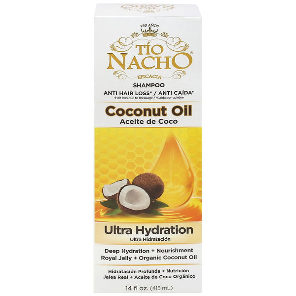 Tio Nacho Shampoo Coconut Oil - Aceite de Coco, 14oz. (415ml)