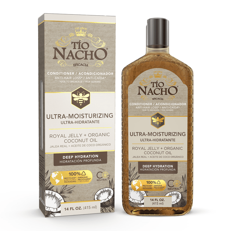 Tio Nacho Shampoo Ultra Hidratante Jalea Real + Aceite de Coco 14oz (Pack of 2)