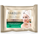 Yardley London Hyaluronic Acid Essence Makeup Remover, 30 Count