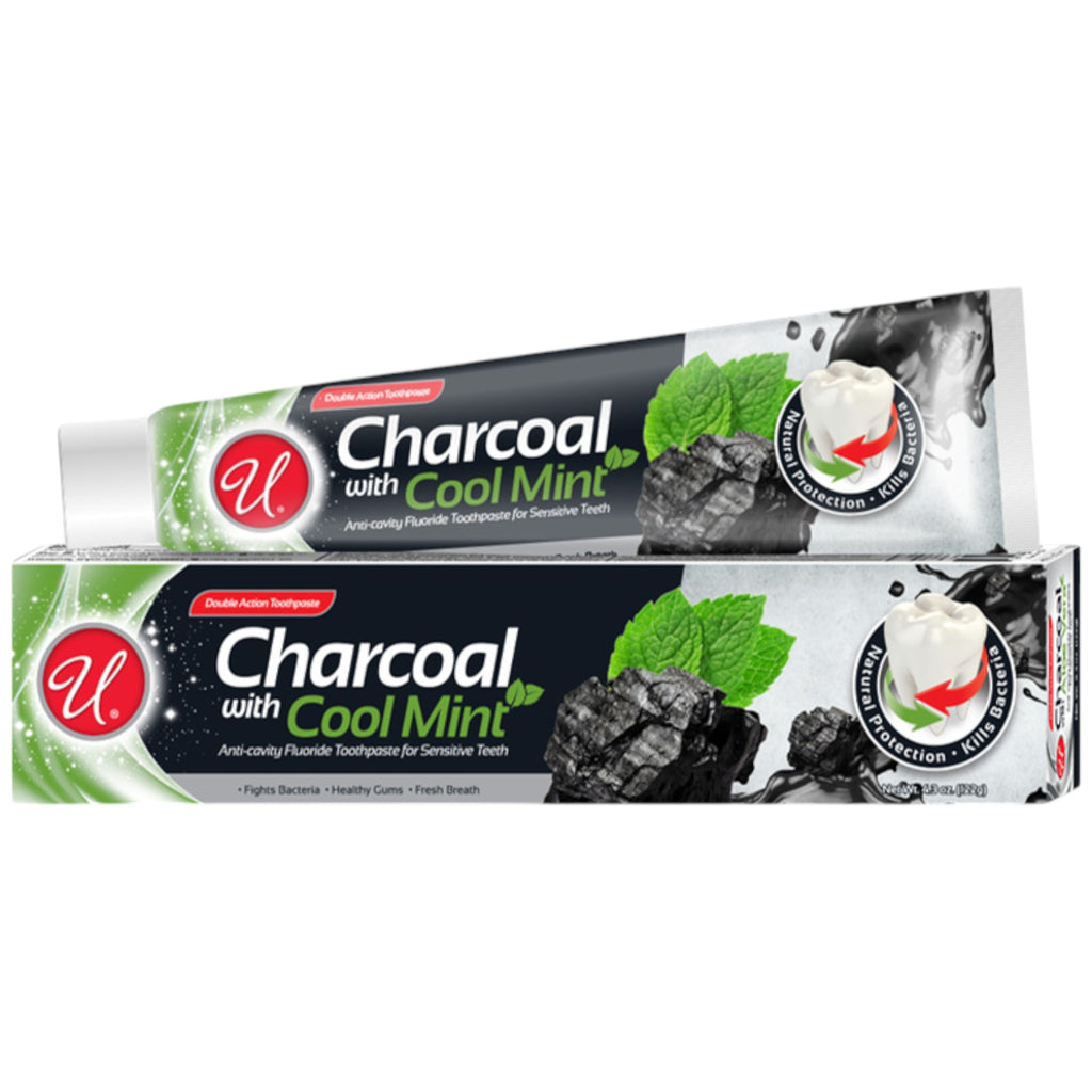 Charcoal With Cool Mint - Double Action Toothpaste, 4.3oz (122g ...