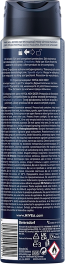 Nivea Men Deep Darkwood MaxxTech 72 Hour Spray, 6.76oz. (200ml)