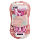 3 Count x Modess Sensitive 4 Blade Disposable Razors (Pink)