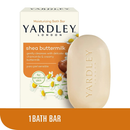 Yardley London Shea Buttermilk Moisturizing Bath Bar Soap, 4.25oz.