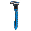 1 Razor + 12 Cartridges x Smooth Touch Triple Nano Blade Lubricated Razors Blue