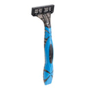 4 Count x Smooth Touch 5 Blade Lubricated Razors for Sensitive Skin (Blue)