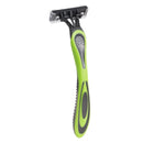 7 Count x Smooth Touch Triple Nano Blade Lubricated Disposable Razors (Green)
