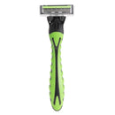 1 Razor + 4 Cartridges x Smooth Touch Triple Nano Blade Lubricated Razors Green
