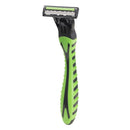 1 Razor + 12 Cartridges x Smooth Touch Triple Nano Blade Lubricated Razors Green