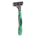 4 Count x Smooth Touch 5 Blade Lubricated Razors for Sensitive Skin (Green)
