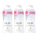 Olay Fresh Outlast Body Wash With Rose Water & Sweet Nectar, 650ml (Pack of 3)