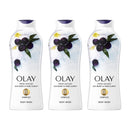 Olay Fresh Outlast Body Wash With Acai Berry & Tiare Flower, 650ml (Pack of 3)