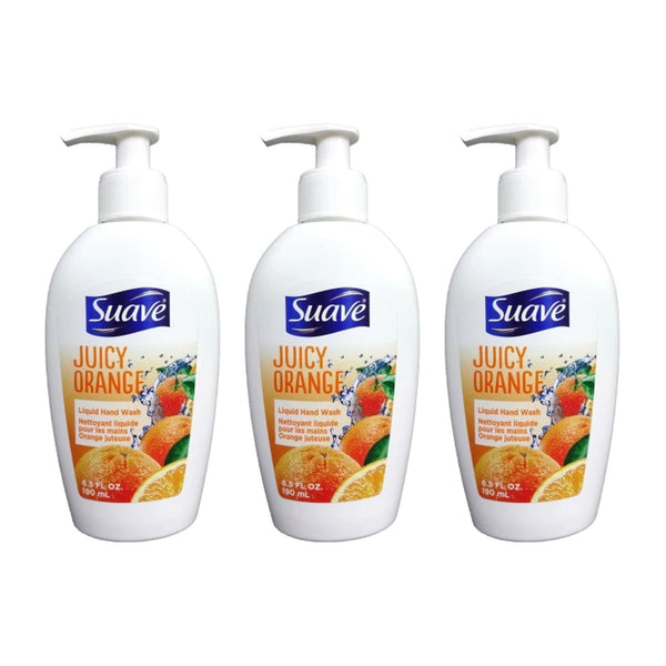 Suave Juicy Orange Liquid Hand Wash, 6.5oz. (Pack of 3)