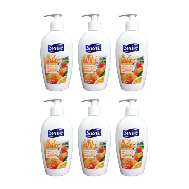 Suave Juicy Orange Liquid Hand Wash, 6.5oz. (Pack of 6)
