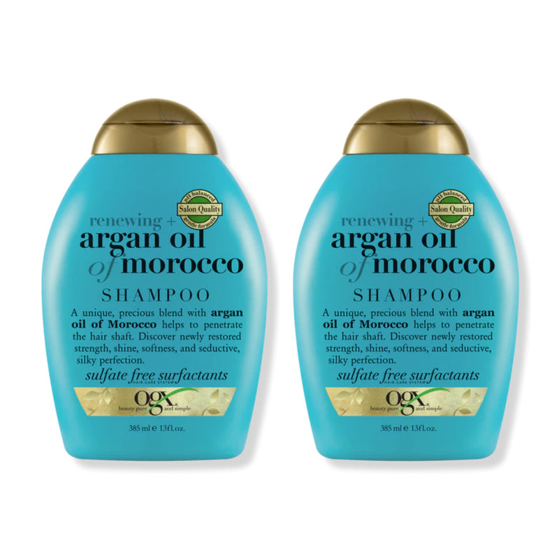 OGX Renewing + Argan Oil of Morocco Shampoo, 13 fl oz (Pack of 2)