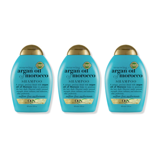 OGX Renewing + Argan Oil of Morocco Shampoo, 13 fl oz (Pack of 3)