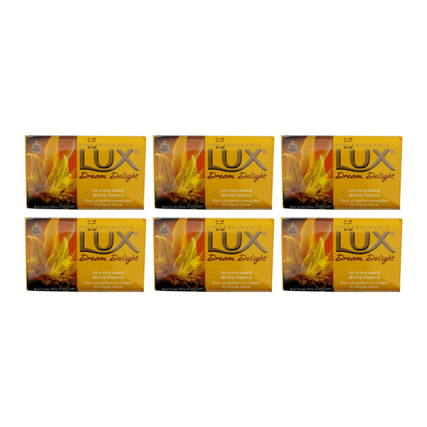 LUX Dream Delight Bar Soap, 85gm (Pack of 6)