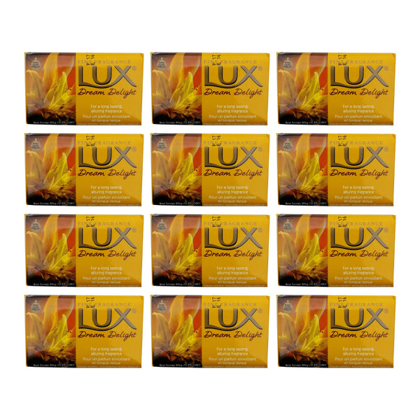 LUX Dream Delight Bar Soap, 85gm (Pack of 12)