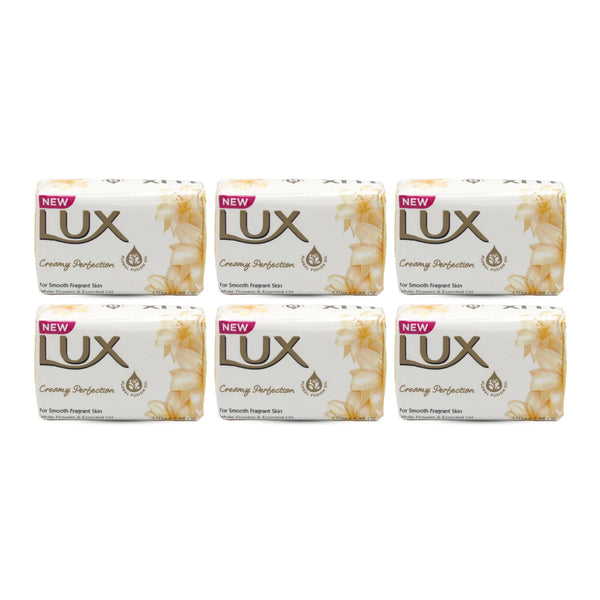Lux Creamy Perfection Bar Soap For Soft Skin, 170g (Pack of 6)