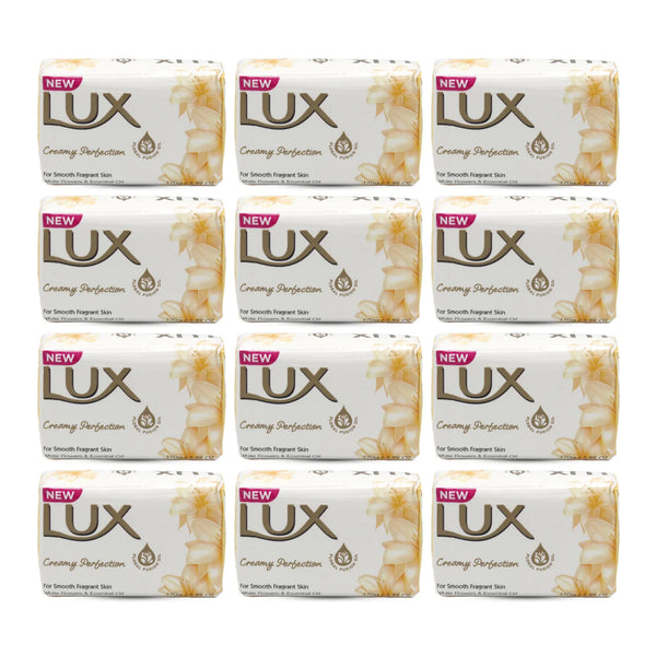 Lux Creamy Perfection Bar Soap For Soft Skin, 170g (Pack of 12)