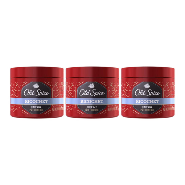 Old Spice Ricochet Fiber Wax, 75gm (Pack of 3)