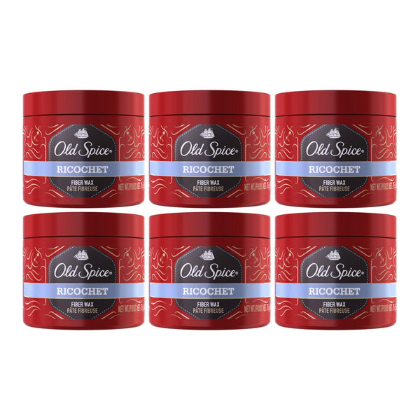 Old Spice Ricochet Fiber Wax, 75gm (Pack of 6)