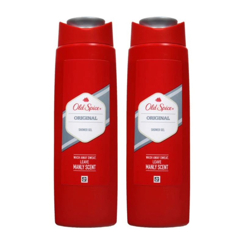 Old Spice Original Shower Gel Long Lasting Scent, 400ml (Pack of 2)