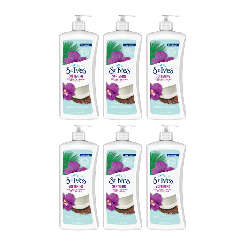 St. Ives Softening Coconut and Orchid Body Lotion, 21 oz. (Pack of 6)