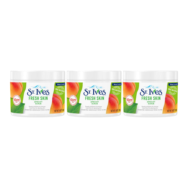 St. Ives Fresh Skin Apricot Scrub, 10 oz (Pack of 3)