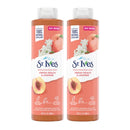 St. Ives Fresh Peach & Jasmine Exfoliating Body Wash, 22 oz. (Pack of 2)