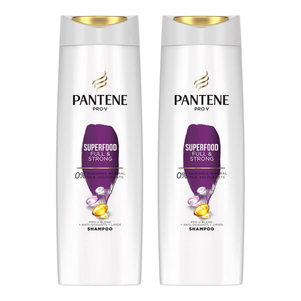 Pantene Pro-V Superfood Full & Strong Shampoo, 360ml (Pack of 2)