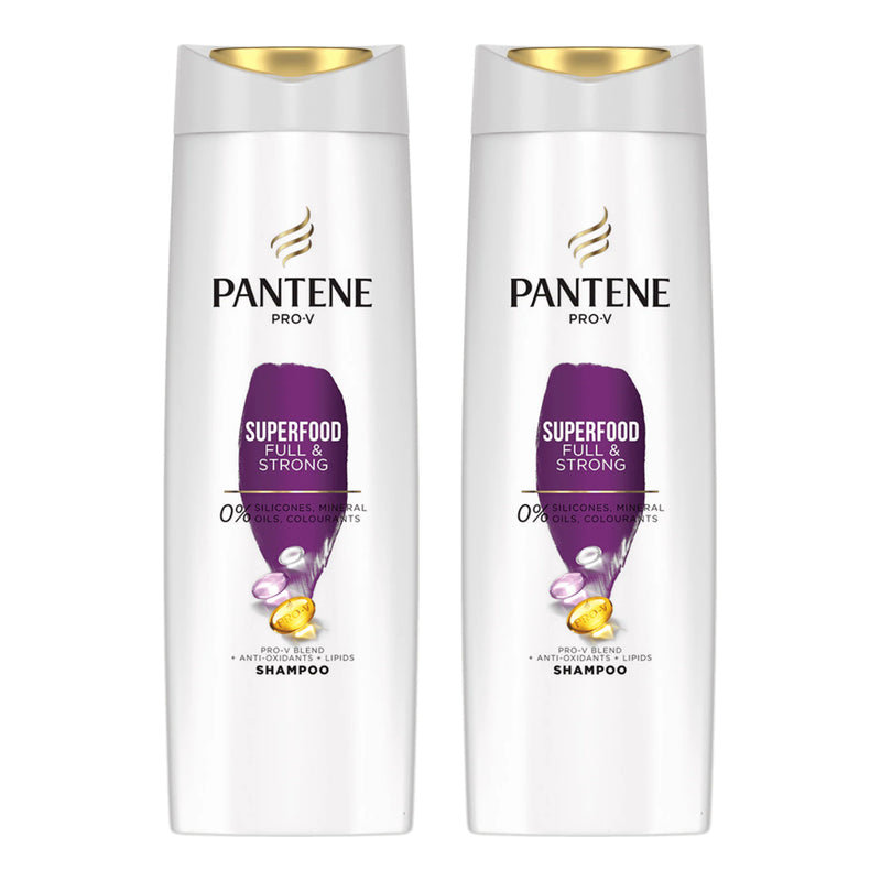 Pantene Pro-V Superfood Full & Strong Shampoo, 360ml (Pack of 2)