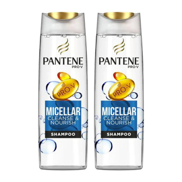 Pantene Pro-V Micellar Cleanse & Nourish Shampoo, 360ml (Pack of 2)