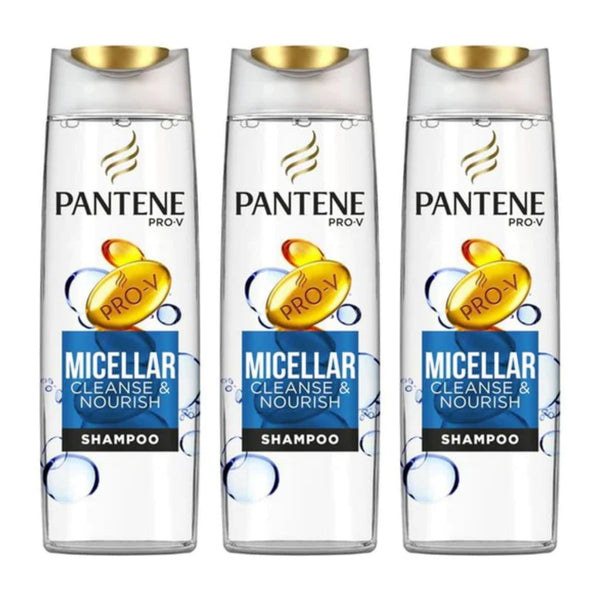 Pantene Pro-V Micellar Cleanse & Nourish Shampoo, 360ml (Pack of 3)