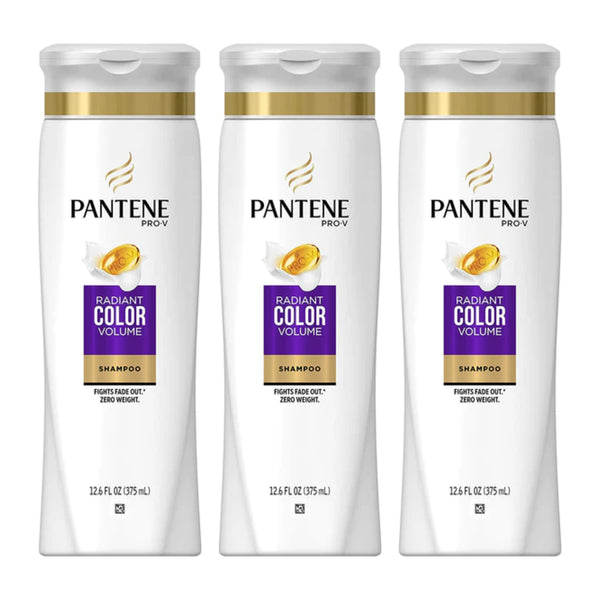 Pantene Pro-V Radiant Color Volume Shampoo, 12.6 oz (Pack of 3)