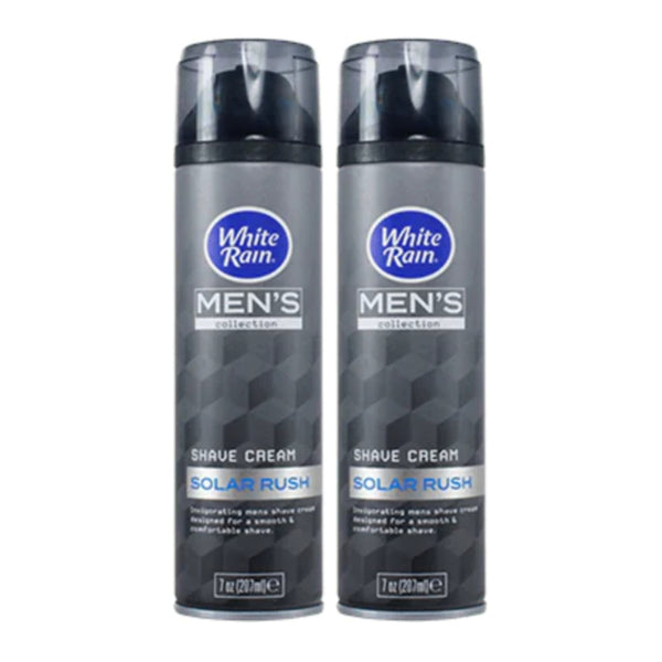 White Rain Men's Collection Solar Rush Shave Cream, 7 oz. (Pack of 2)