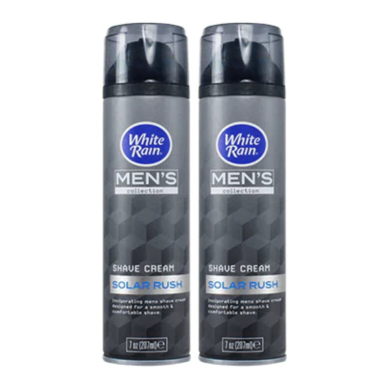 White Rain Men's Collection Solar Rush Shave Cream, 7 oz. (Pack of 2)