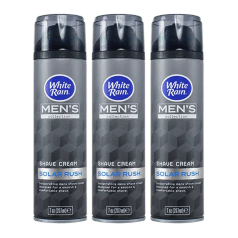 White Rain Men's Collection Solar Rush Shave Cream, 7 oz. (Pack of 3)