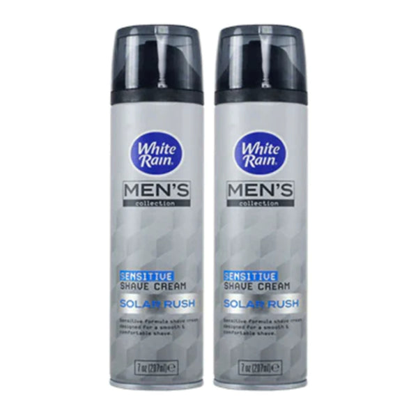 White Rain Men's Collection Solar Rush Sensitive Shave Cream, 7 oz (Pack of 2)