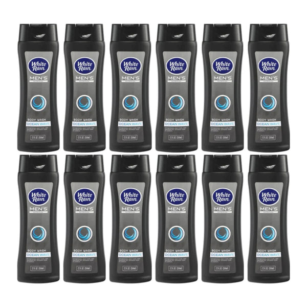 White Rain Men's Ocean Wave Body Wash, 12 fl oz (Pack of 12)