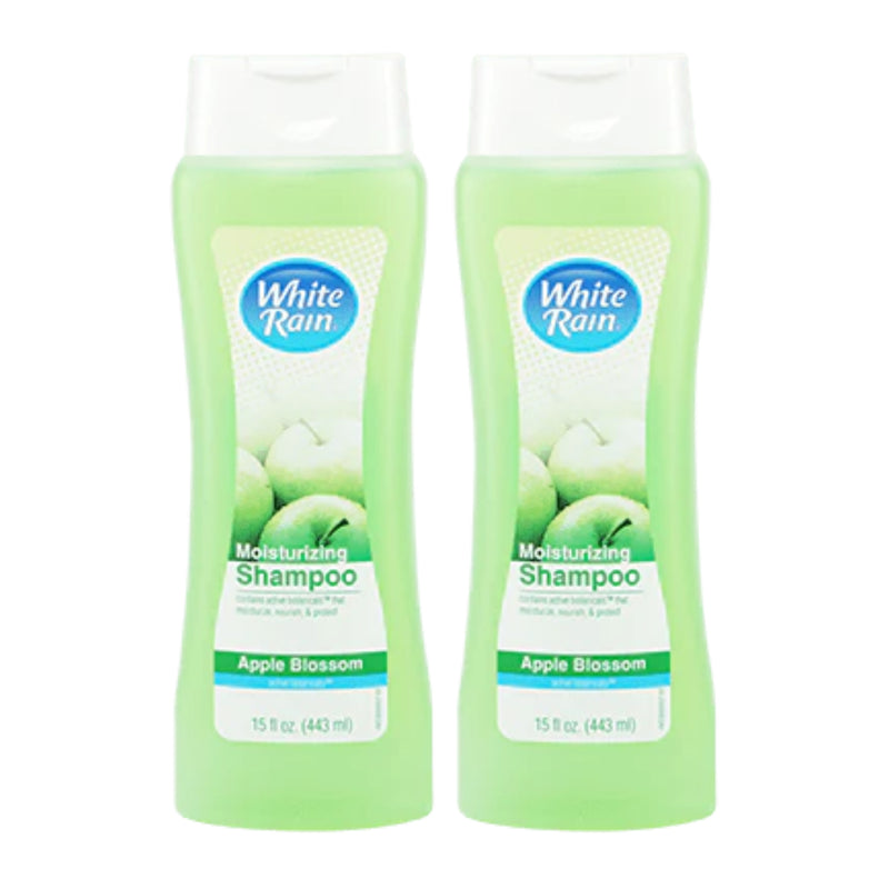 White Rain Apple Blossom Moisturizing Shampoo, 15 fl oz (Pack of 2)